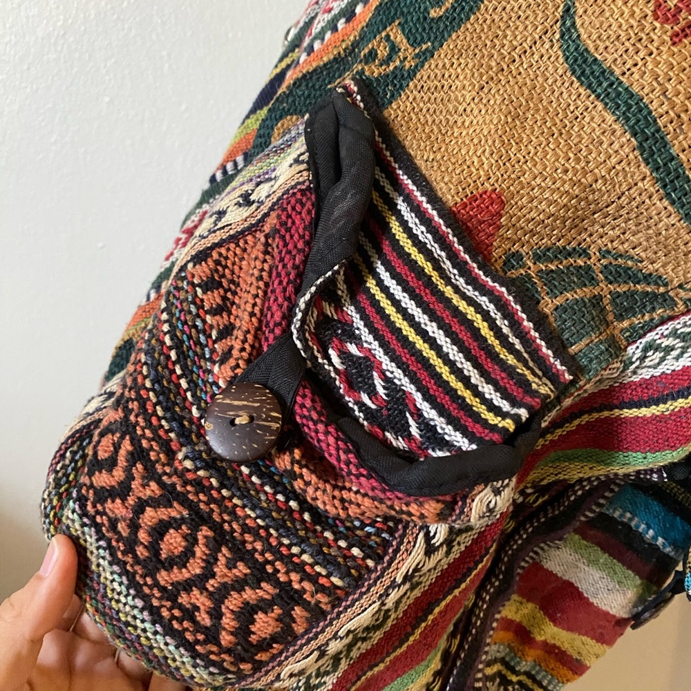 Multicolor Striped Backpack - Picture 4 of 10